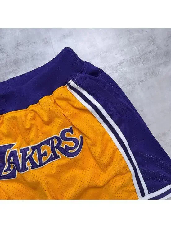 Y2K Phoenix Suns Lakers Yellow Shorts - Picture 8 of 8